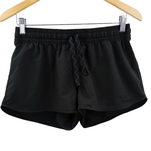 Patagonia Stretch Planing Micro Shorts Size M Pull On Black Casual Workout - Picture 1 of 12